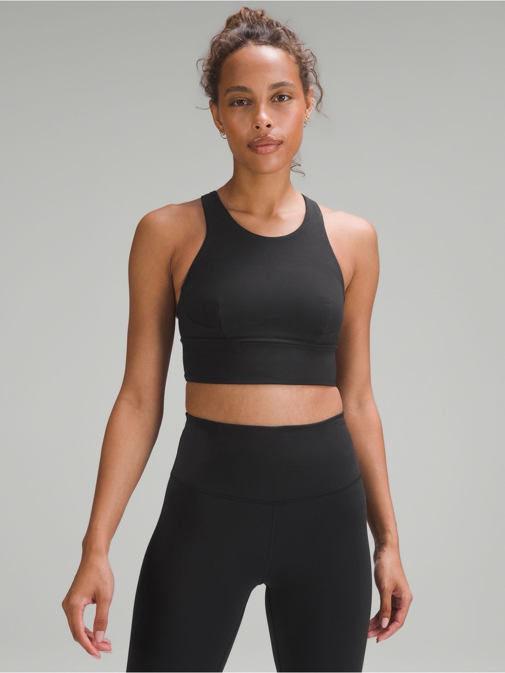 NWT - Lululemon Wunder Train Long Line Bra ($74) - Black Size 4
